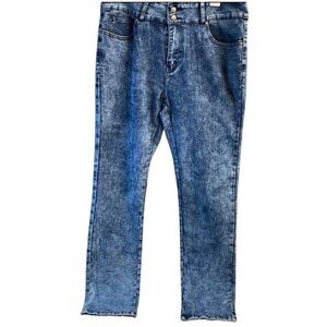 U-51 Women’s Size 20 Blue Denim Jeans Straight Leg Mid Rise Stretch